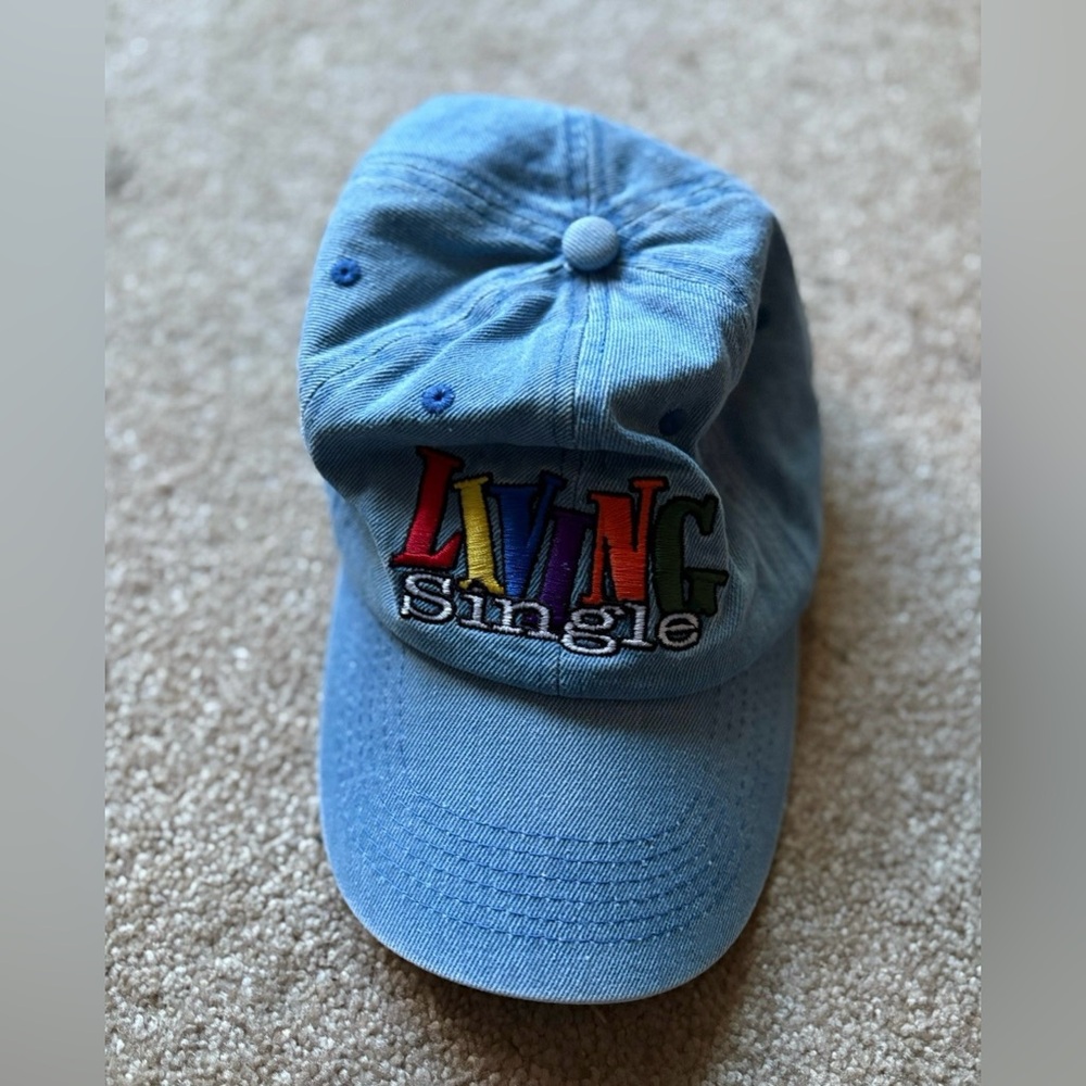 Vintage Living Single Women’s Denim Hat One Size 90s Sitcom